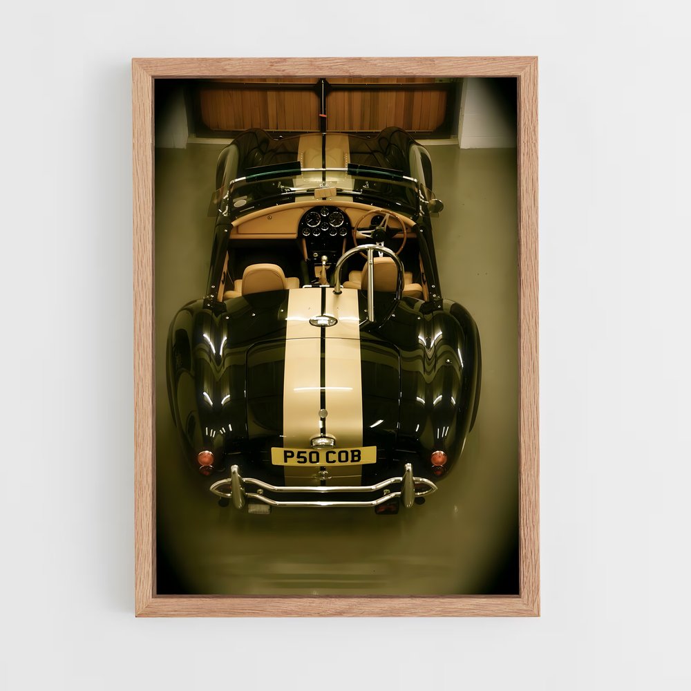 Poster Cobra Noire – affiche AC Cobra (vue 4)